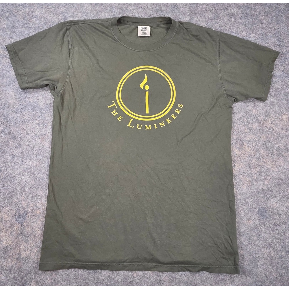 The Lumineers 2020 North America Tour III T-Shirt Comfort Colors Green Large